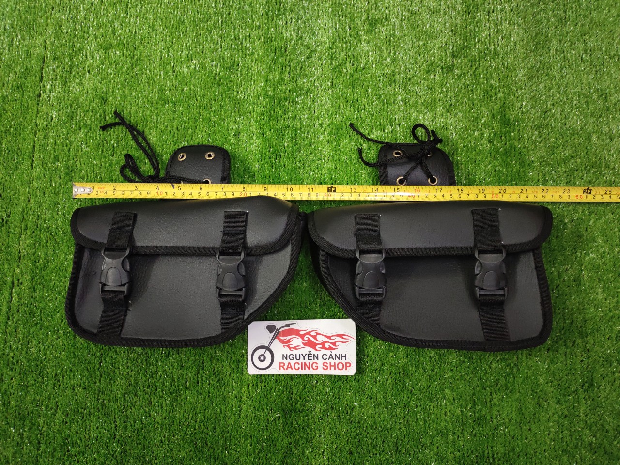 Cặp túi da treo hông xe moto-xe cafe tracker-túi sún