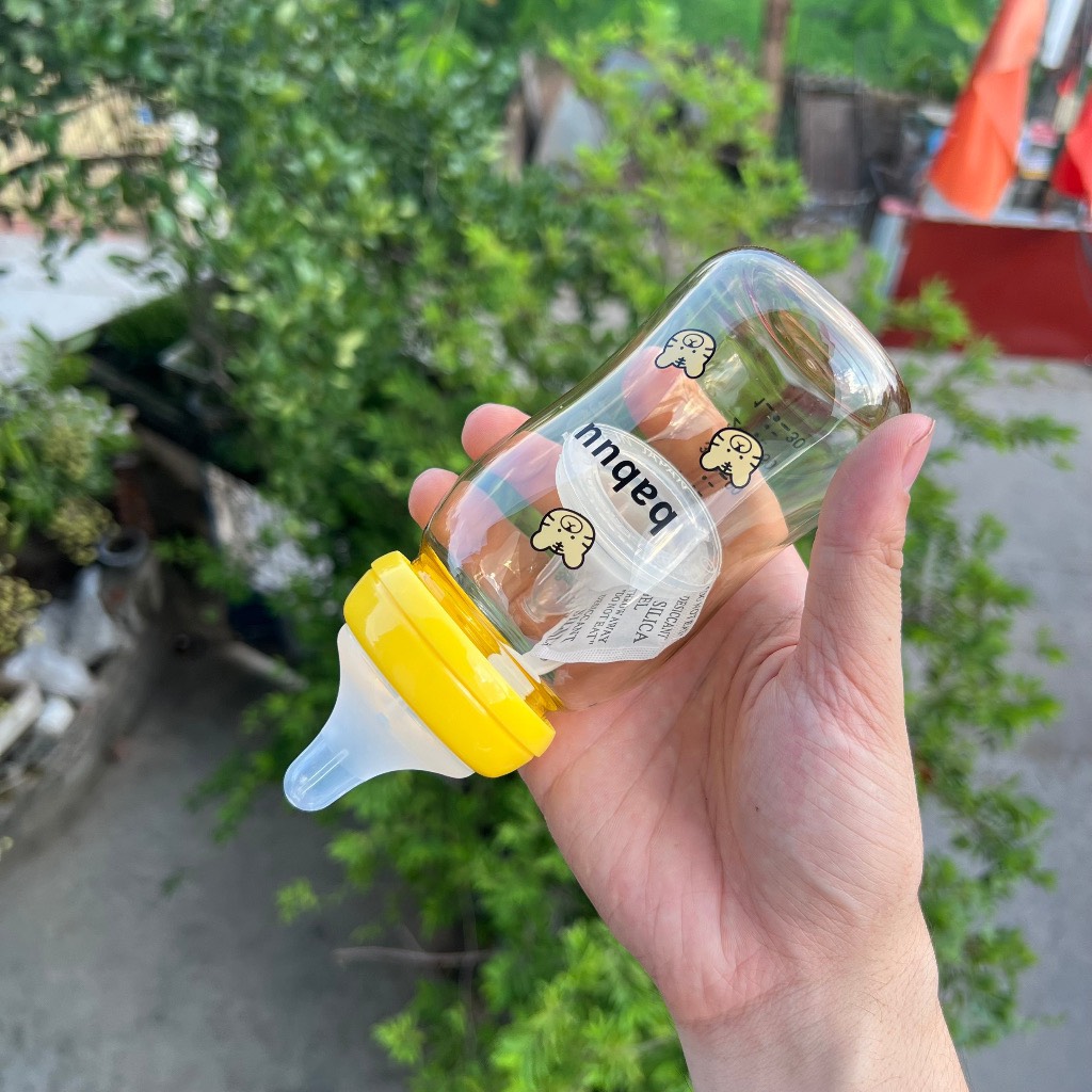 (Tặng núm) Bình sữa cổ rộng PPSU Babuu Hổ vàng 160ml-240ml
