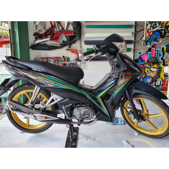 Tem rời wawe Rsx rời xanh đen - Tem rời Thường