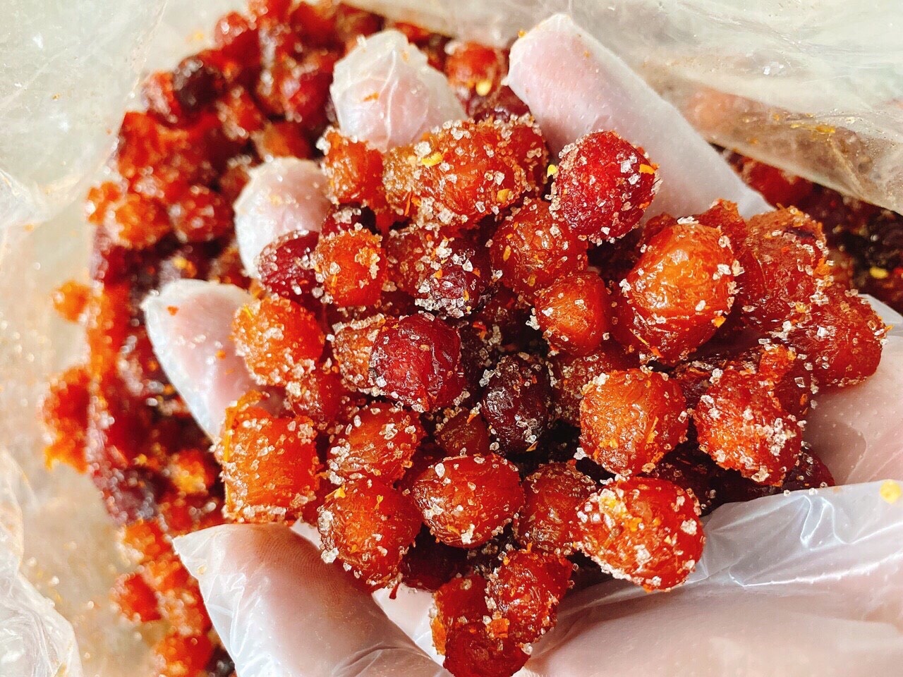 Chùm ruột tẩm gia vị sấy chanh muối siêu ngon túi 500gr vị chua chua cay cay hấp dẫn