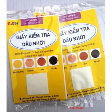 Bộ 5 tờ Giấy Kiểm Tra Dầu Nhớt
