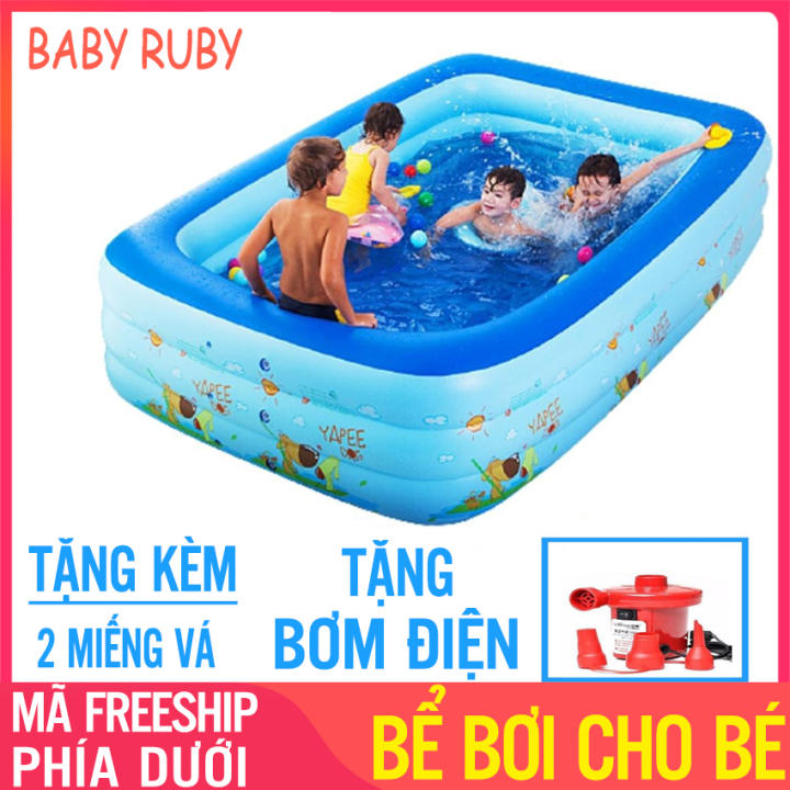 Bể Bơi Cho Bé – Vừa Chơi Vừa Tắm Trong Nhà, Có Nhiều Kích Thước, Chất Liệu PVC – Bể bơi thành cao cho bé, Hồ bơi cho bé, bể bơi phao size to, bể…