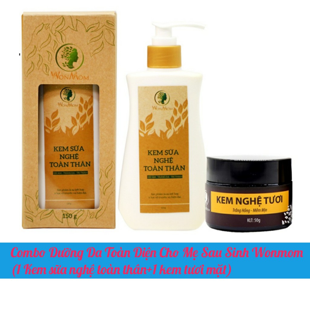 Combo dưỡng da toàn diện cho mẹ sau sinh wonmom