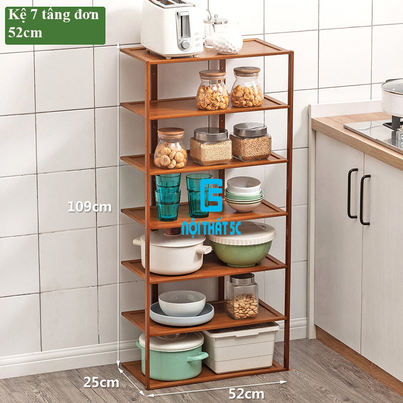 KỆ ĐỰNG ĐỒ ĐA NĂNG NHIỀU TẦNG GỖ TRE GIGG