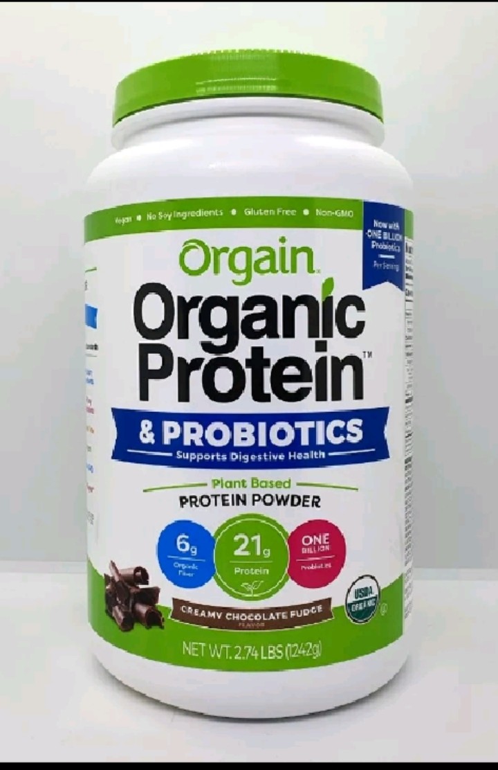 Orgain Protein organic - Sữa hữu cơ thực vật SuperFood Protein powder, Vanilla Bean Vegan, Non GMO