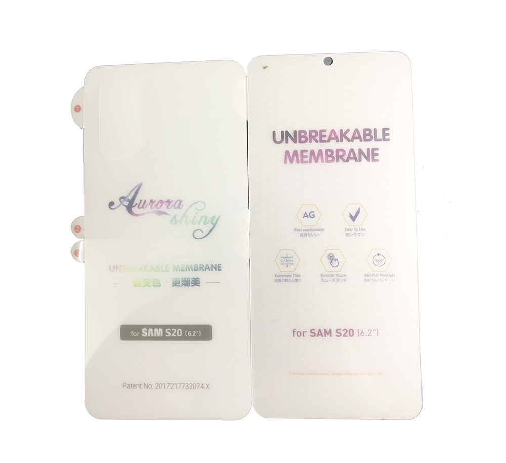 Miếng dán ppf cho samsung galaxy s20, s20+, s20 ultral full mã trước sau, bóng 7 màu và chống vân