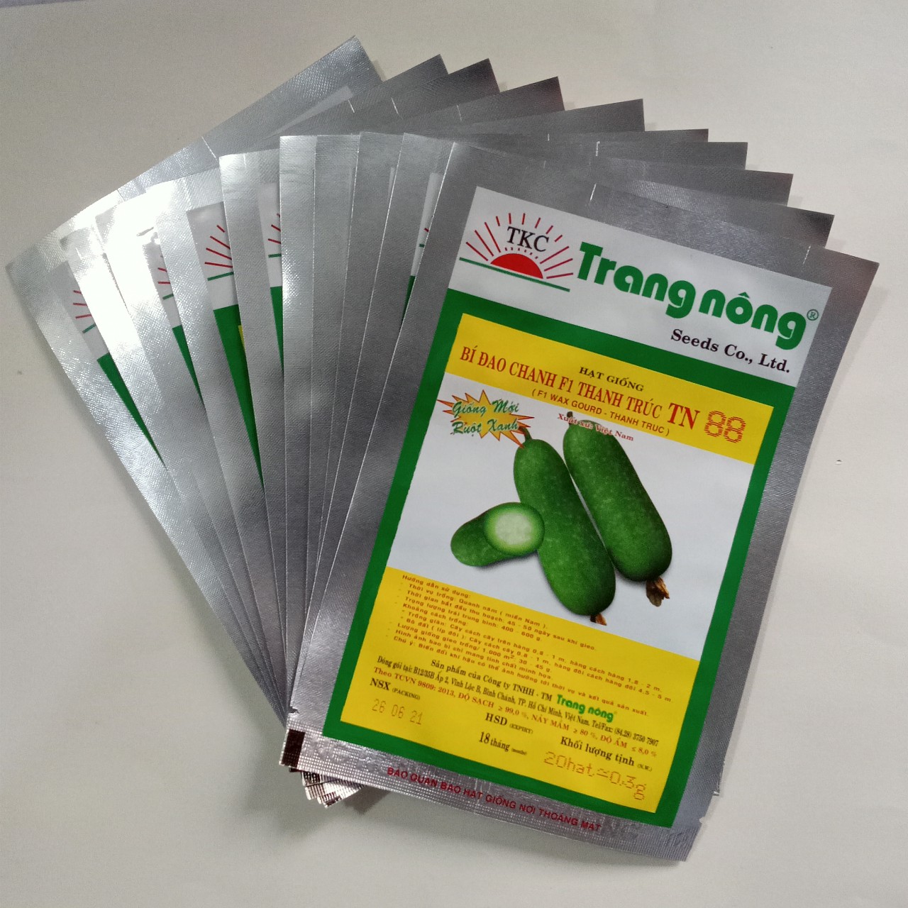 Hạt Giống Bí Đao Chanh F1 - 20 hạt