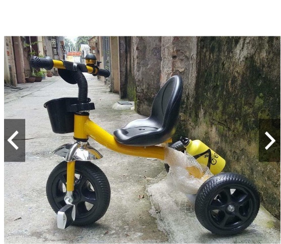 Xe đạp 3 bánh có giỏ có bình nước cho trẻ em 2-5t