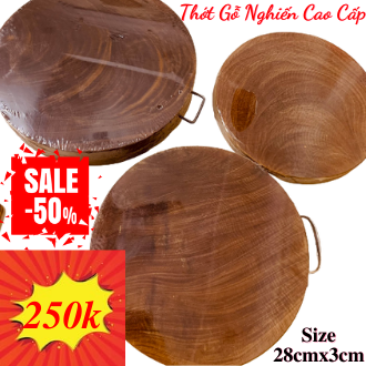 Thớt gỗ nghiến size 27-28cm dày 3cm