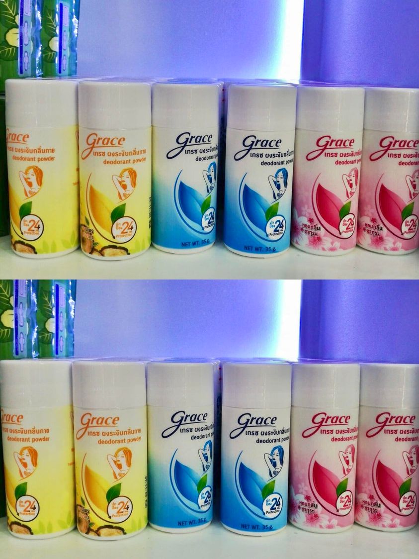 Phấn khử mùi nách & chân grace deodorant powder thái lan 35g