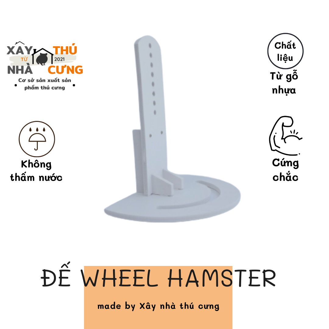 Đế wheel gỗ lắp ráp cho hamster