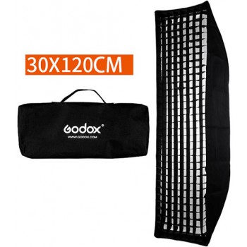 Softbox Godox 30 x 120cm, kèm tổ ong