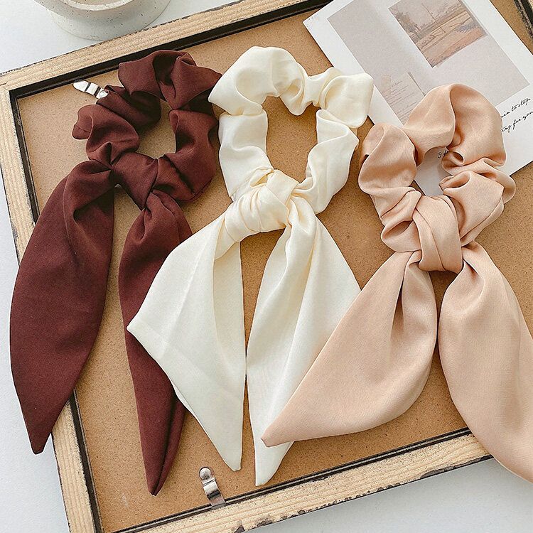 LINDREAM Buộc Tóc Co Giãn Phong Cách Hàn Quốc Cho Nữ