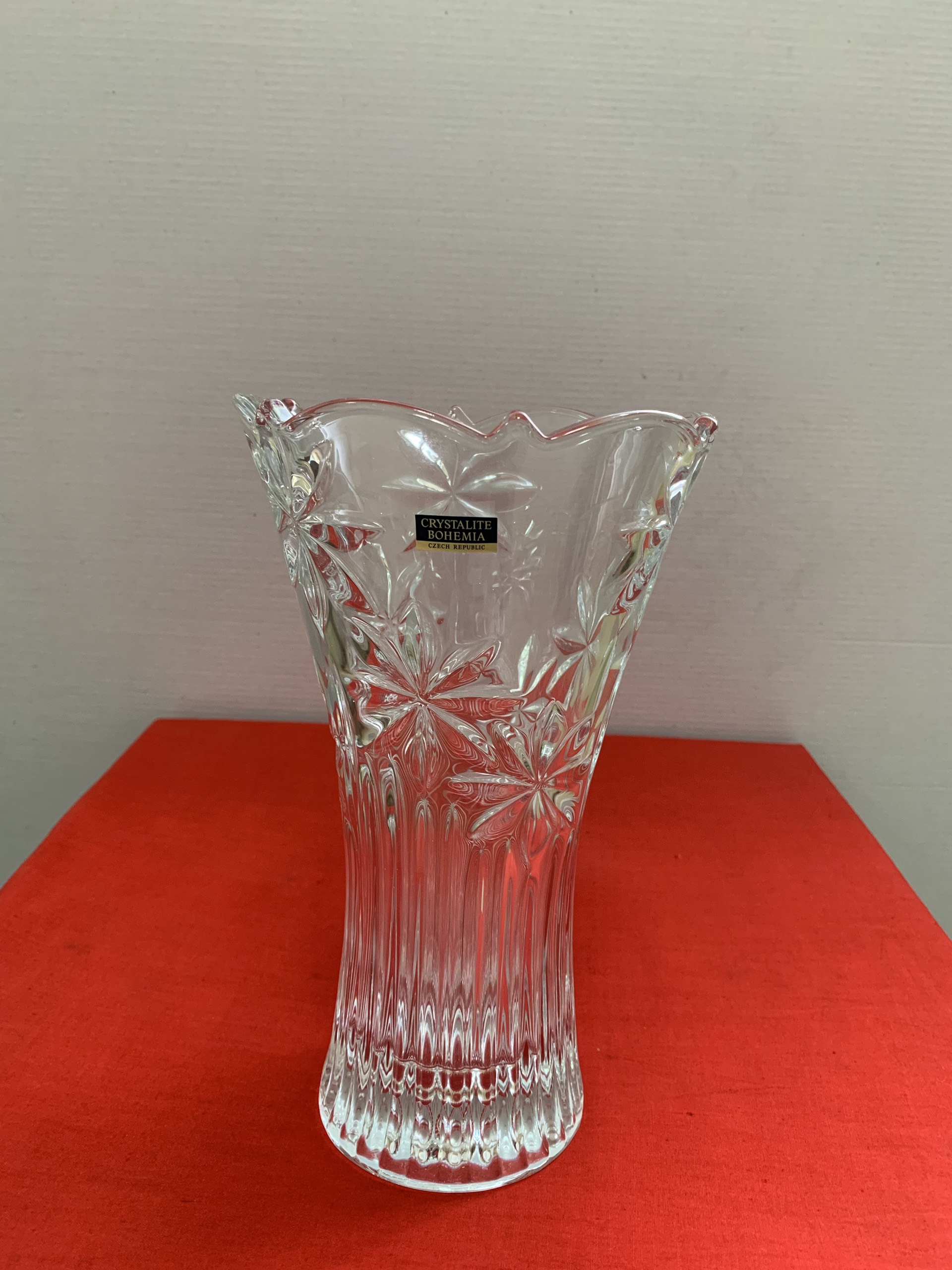 LỌ HOA PHA LÊ SÉC CRYSTALITE BOHEMIA 25CM