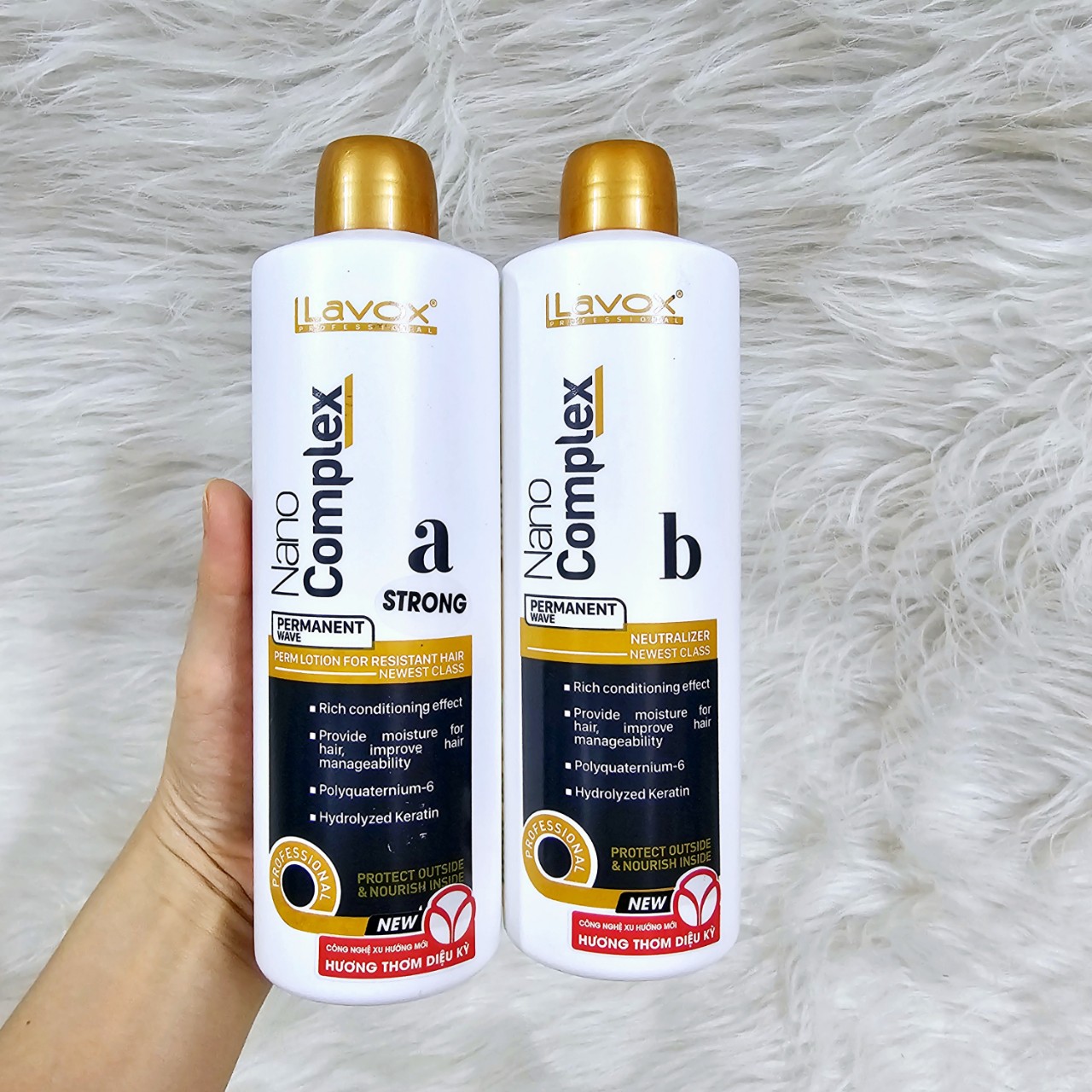 Uốn lạnh (Lớn) Lavox Nano Complex 500ml Chai A,B (Bán lẻ Từng Chai)