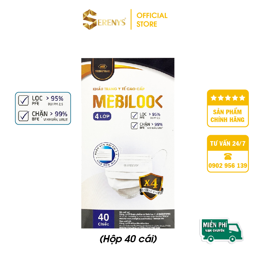[HCM] Khẩu trang y tế Mebiphar