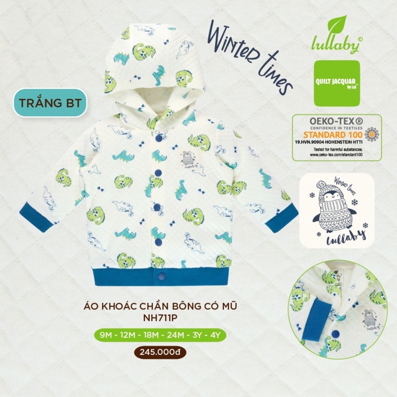 Áo khoác trần bông có mũ Lullaby