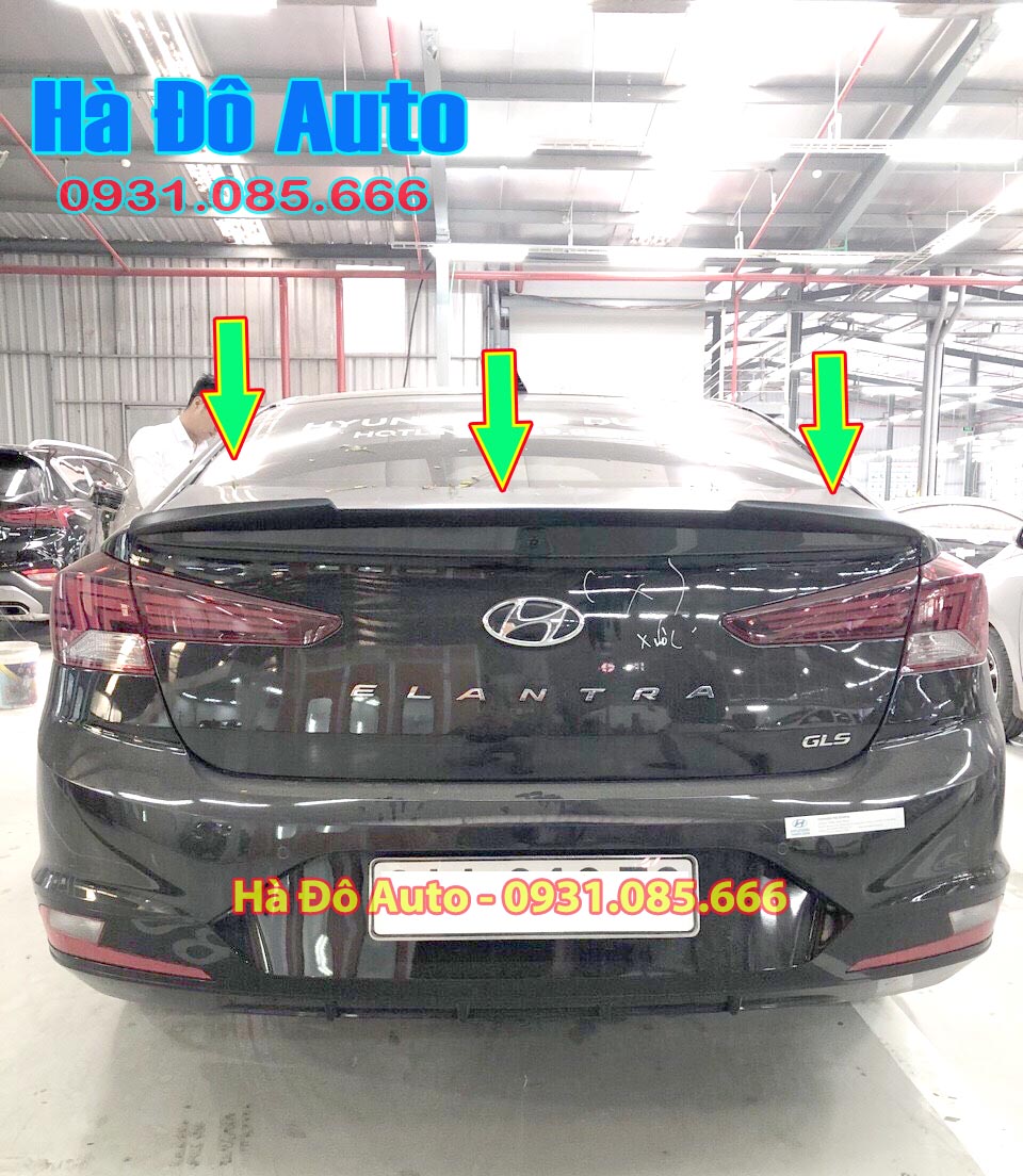 Đuôi gió huyndai elantra 2019 2020 2021 mẫu liền cốp sơn sẵn - đuôi gió elantra 2019 2020 2021
