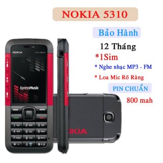Điện Thoại Nokia Cổ 5310 Zin Điện Thoại Phổ Thông Nokia Mới Chính Hãng thumbnail