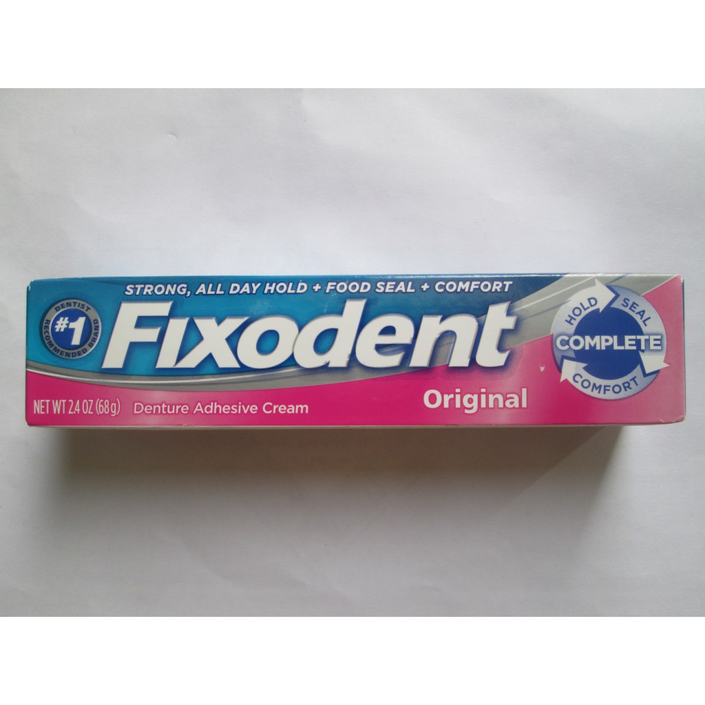 Keo dán hàm giả Fixodent 68g