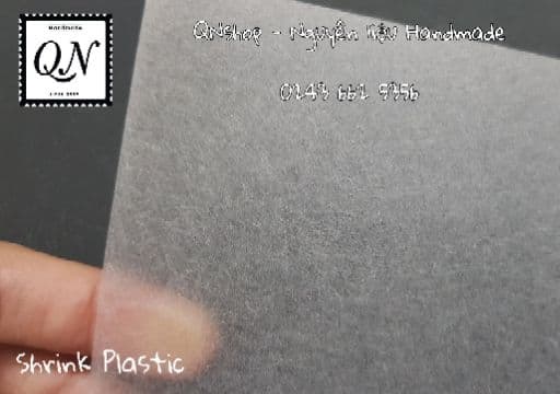 Nhựa co Shrink Plastic A4 1 mặt nhám