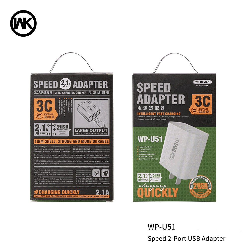 Cóc Sạc Nhanh Wekome Wp-U125 4 Cổng Usb