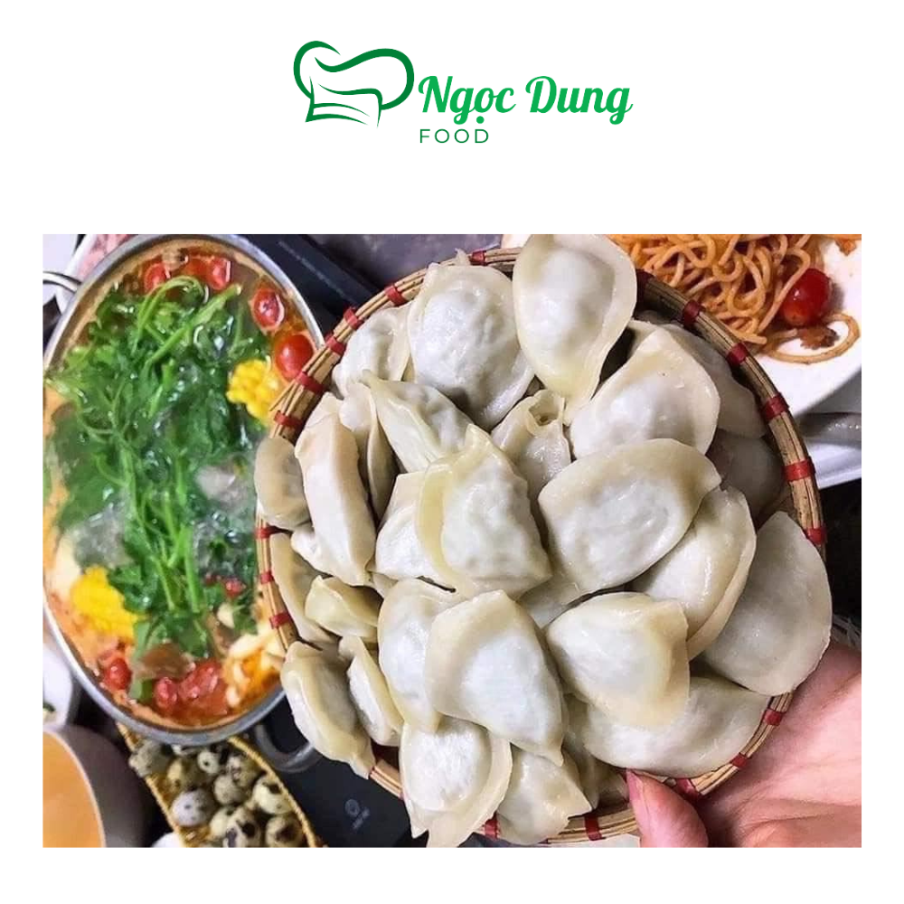 [Hoàn tiền 10%]Sủi Cảo Nhân Thịt - túi 1kg (giao hoả tốc 4h tphcm)