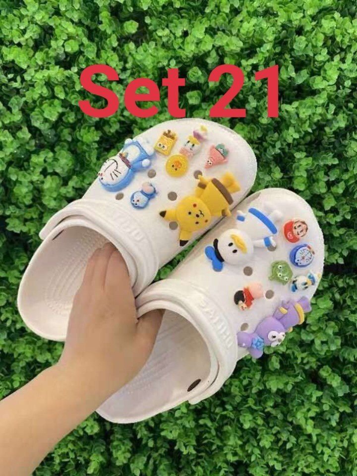 Charm, jibit mới, chuyên gắn giày dép crocs, bán theo set - PB248