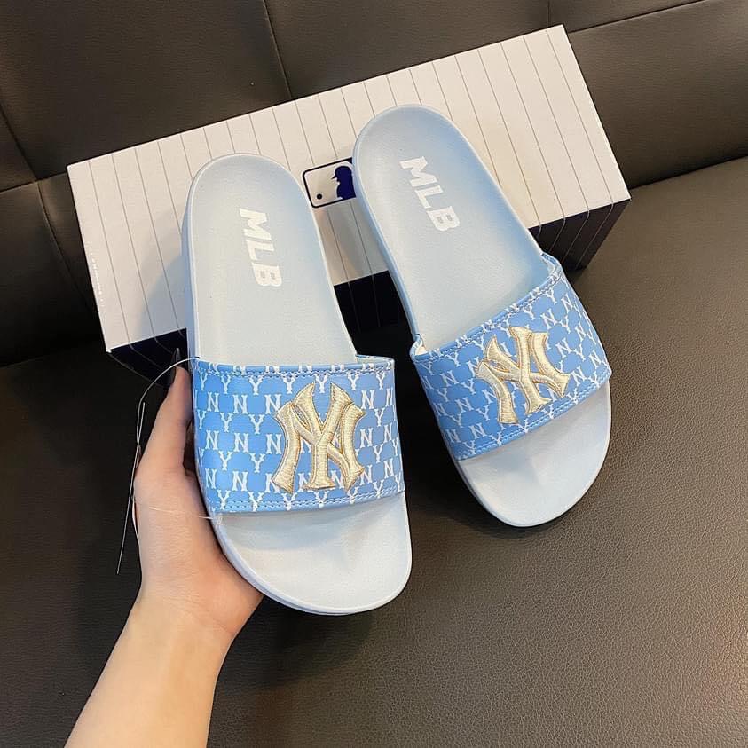 [HCM]Dép MLB Thêu Xanh