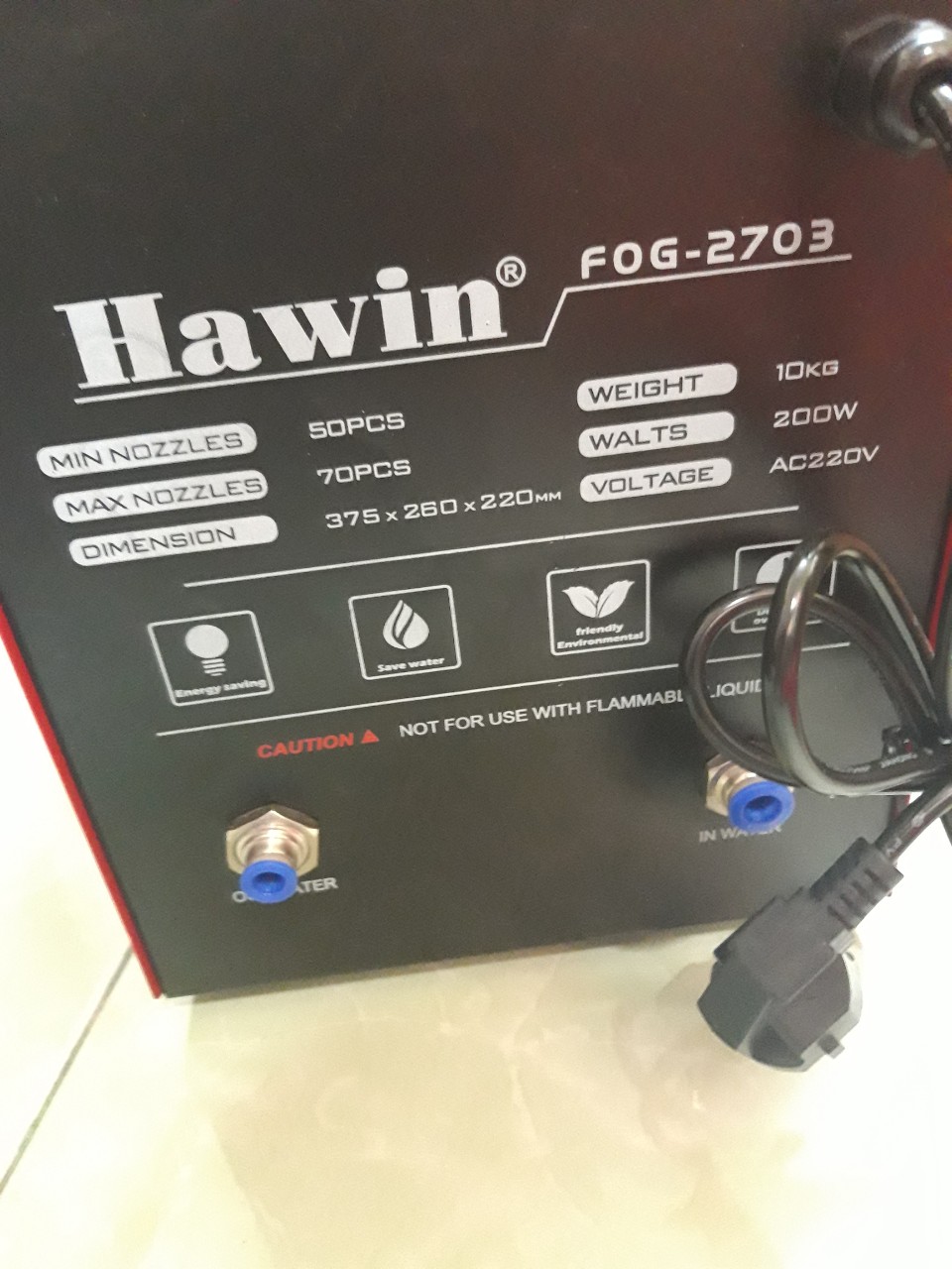 Máy phun sương FOG-2703 (phun được 50-70 béc)