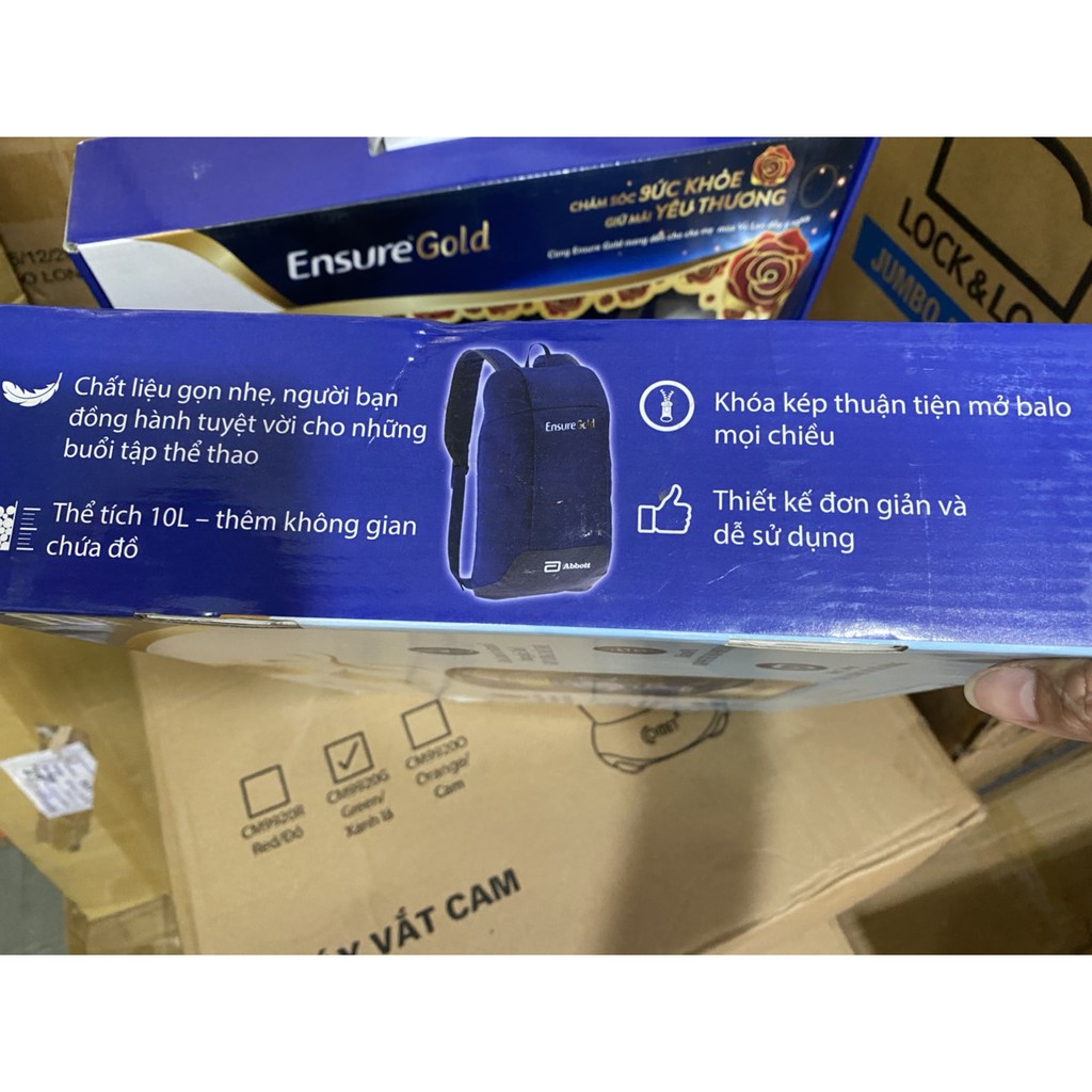 [HCM]Combo balo thể thao và bình giữ nhiệt Ensure