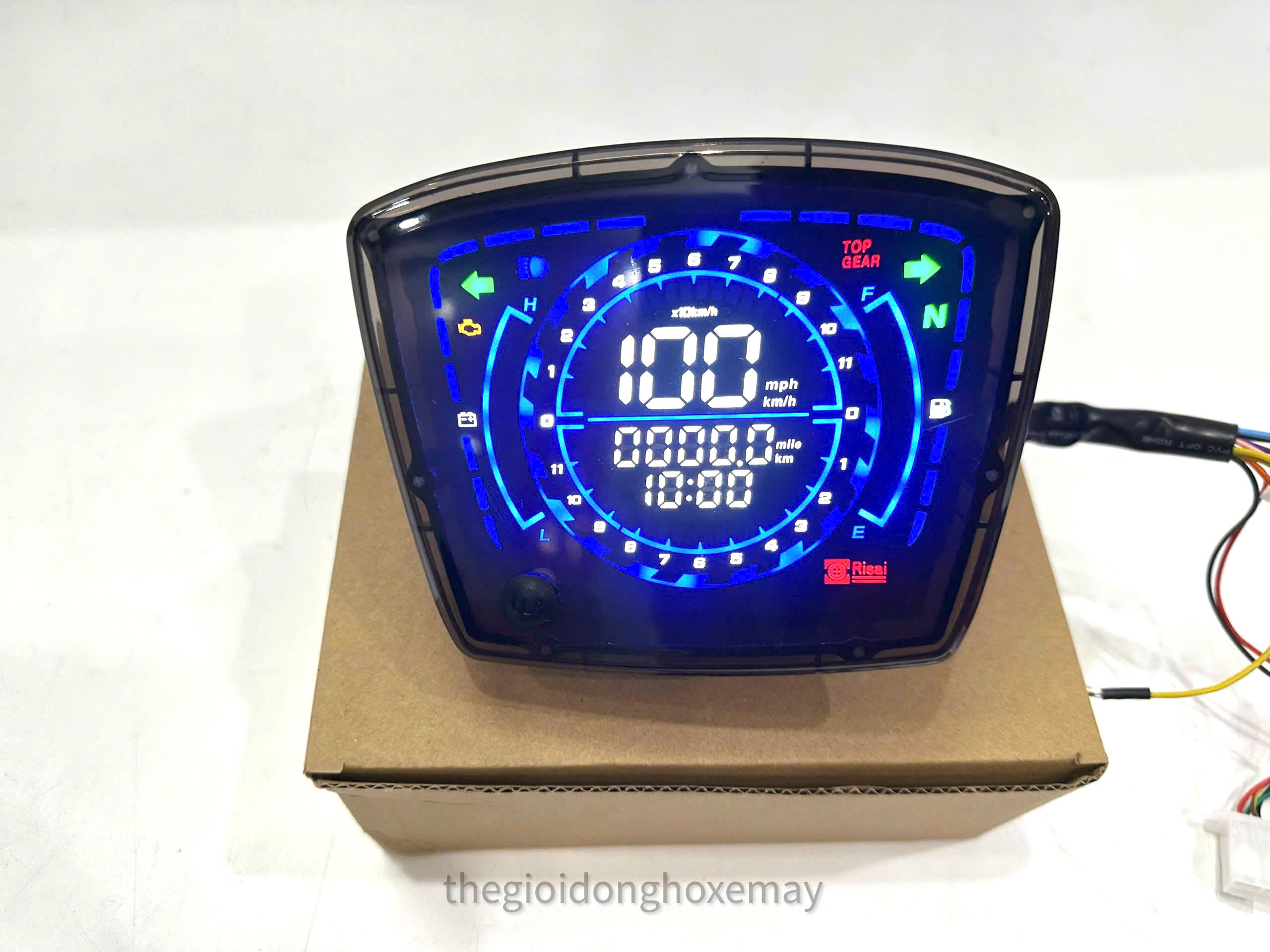 Đồng Hồ Điện Tử LCD Xe Máy Plus Lắp Đặt Dream, Super Dream Mẫu 2024
