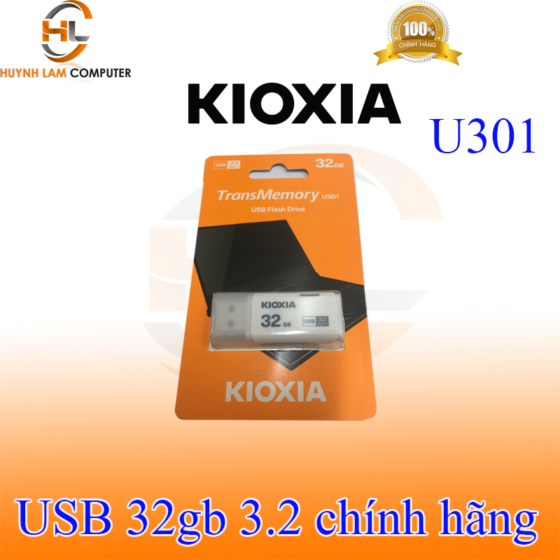 USB 32GB 3.2 Kioxia U301 tốc độ cao - FPT phân phối