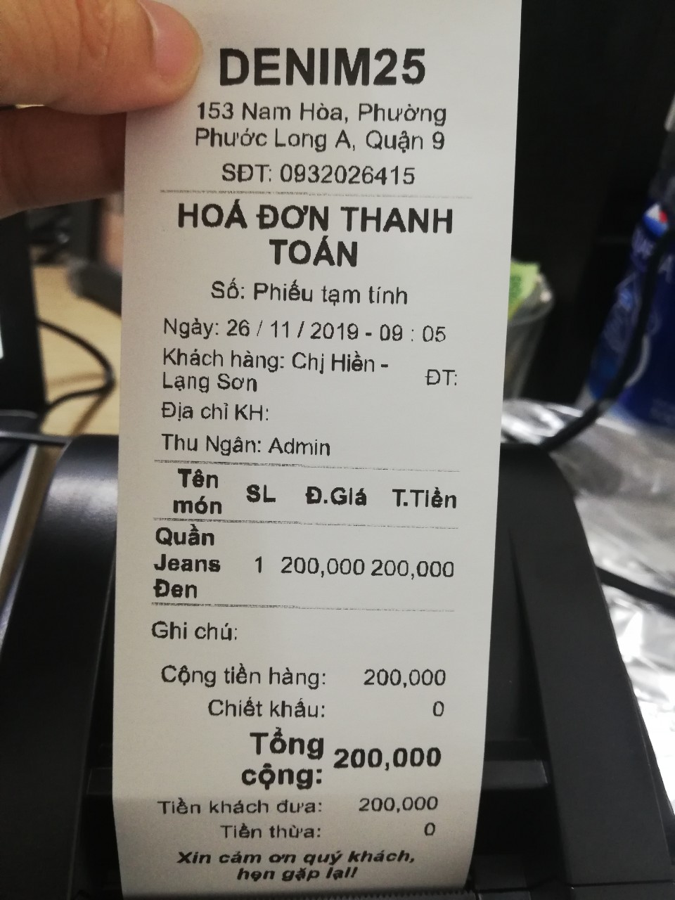 Máy in hóa đơn XPRINTER 58IIH GIẤY 58mm + 1 CUỘN BILL TEST