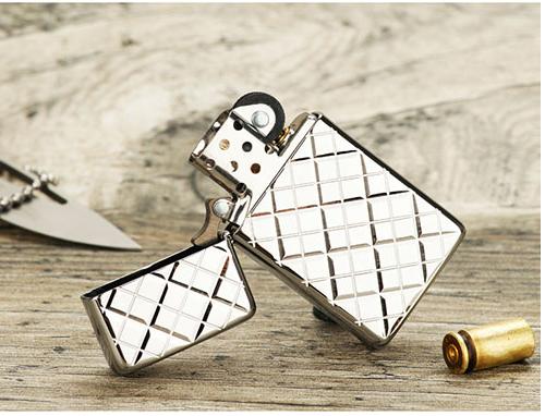Zippo 28581 - Zippo Slim Armor Argyle Polished Chrome