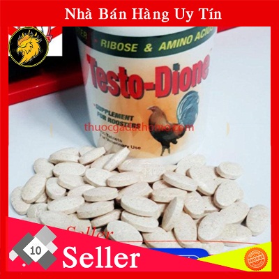 Testo dione dinh dưỡng nuôi gà tơ cự yếu lõn lẽn 20 viên đặc biệt nuôi gà chế độ đá