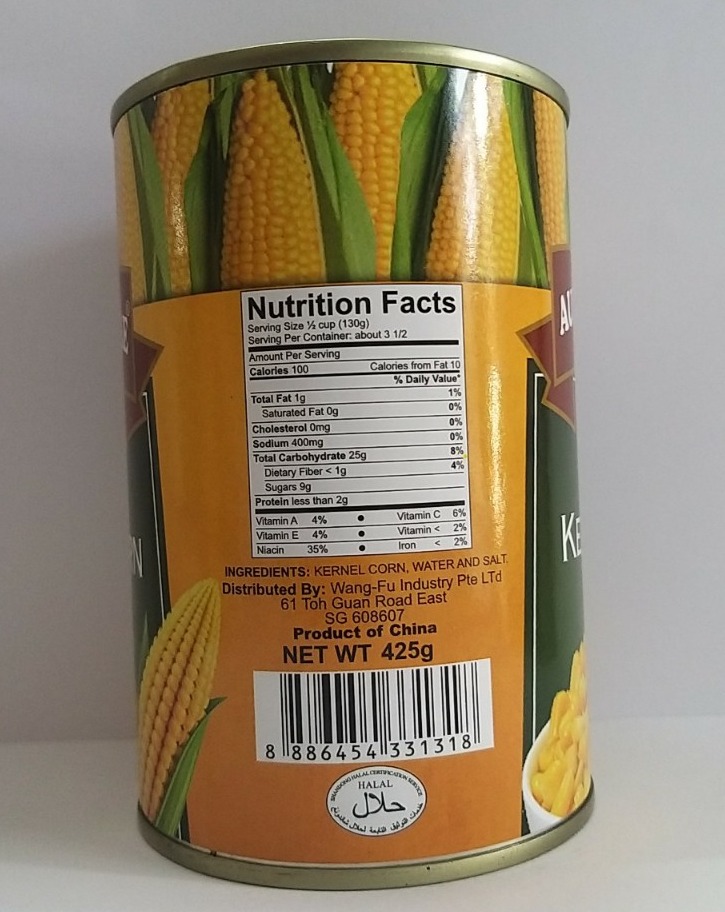 Bắp vàng ngâm Fancy Whole Kernel Corn 425g