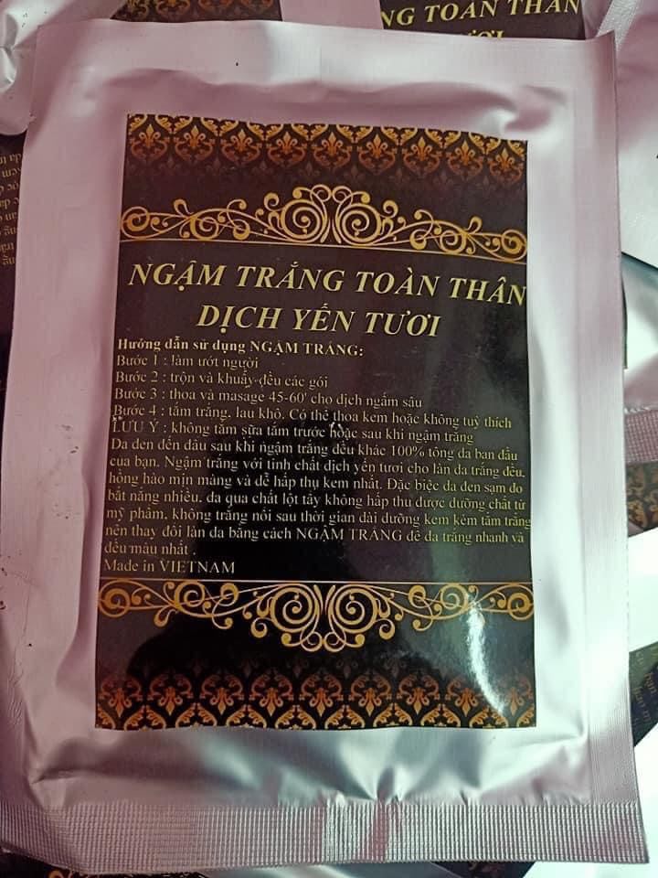 Ngậm trắng dịch yến tươi