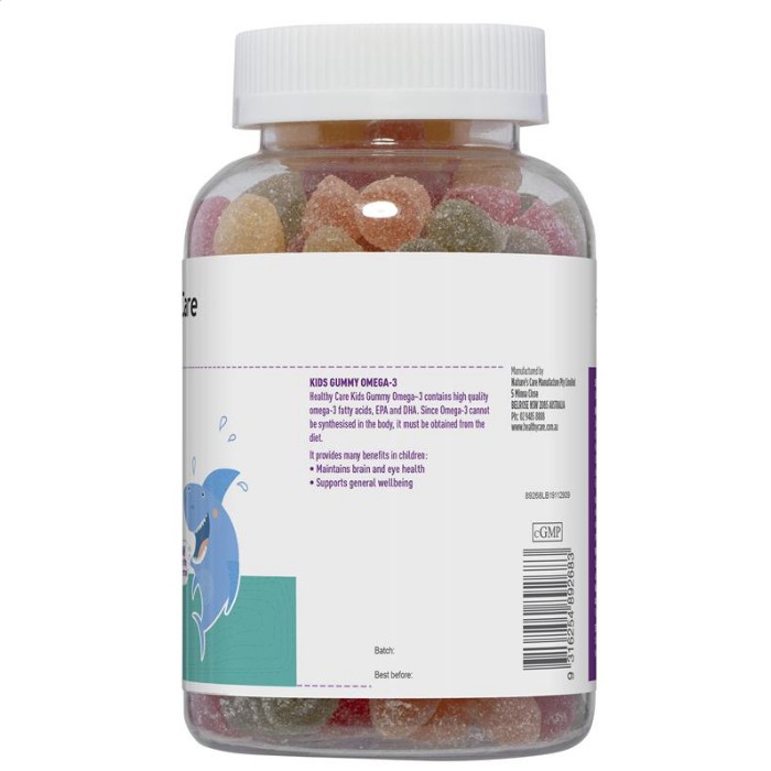 (Mẫu mới ) - Kẹo Gummy Healthy Care Omega3 250 Viên