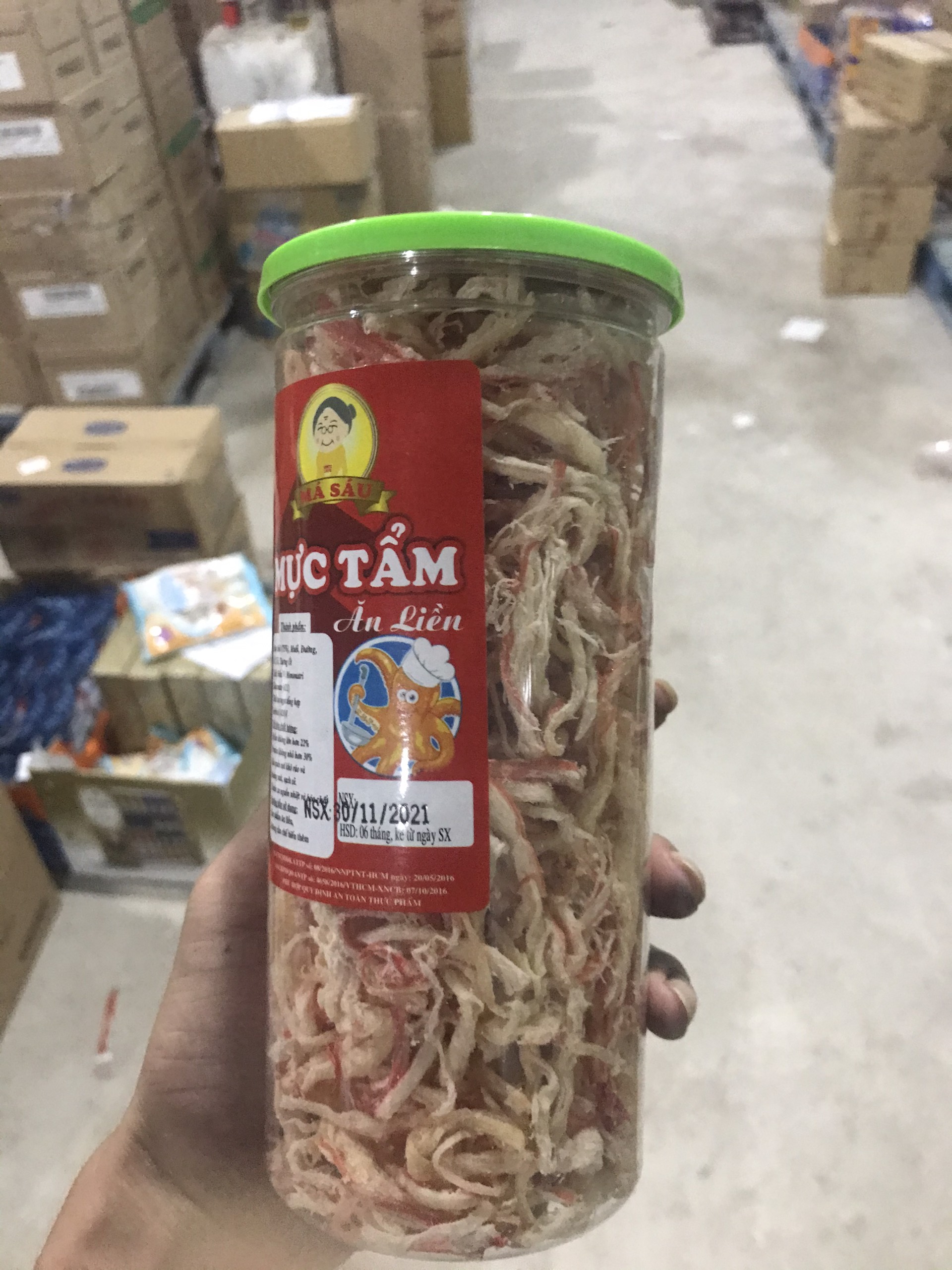 [LOẠI NGON] MỰC TẨM XÉ SỢI ĂN LIỀN 300G