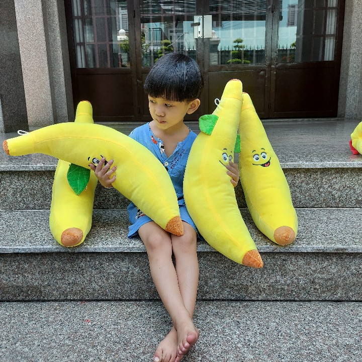 CHUỐI NHỎ VUI VẺ NHỒI BÔNG 55CM