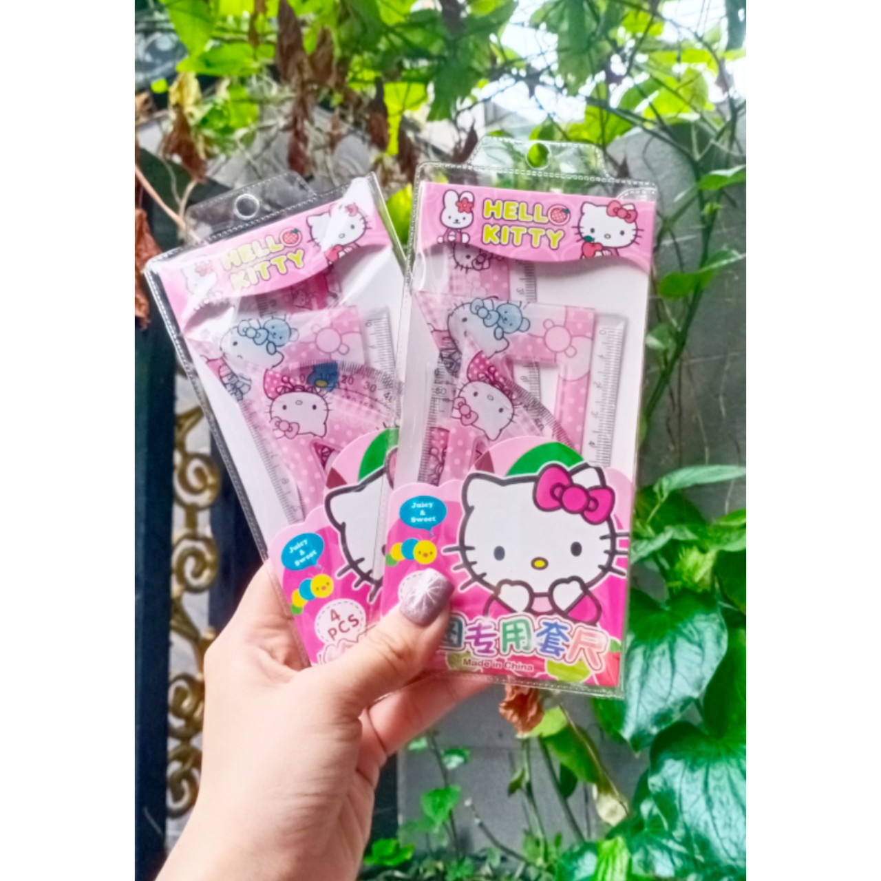 [HCM]BỘ 4 THƯỚC HELLO KITTY