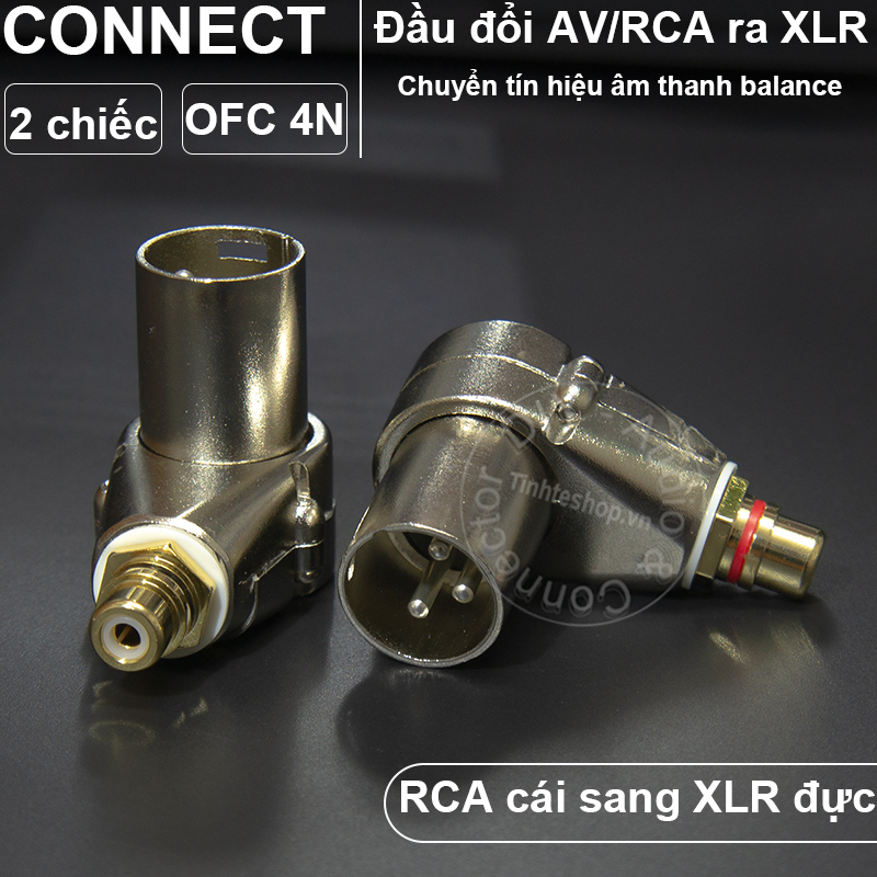 2 PCS-Jack canon XLR to AV turn angle-sprinkle balance XLR cannon female out AV female copper core OFC 4N