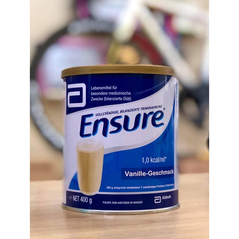 Sữa Ensure Đức 400g (HÀNG CHÍNH HÃNG ĐỨC, ĐỦ BILL, DATE XA)