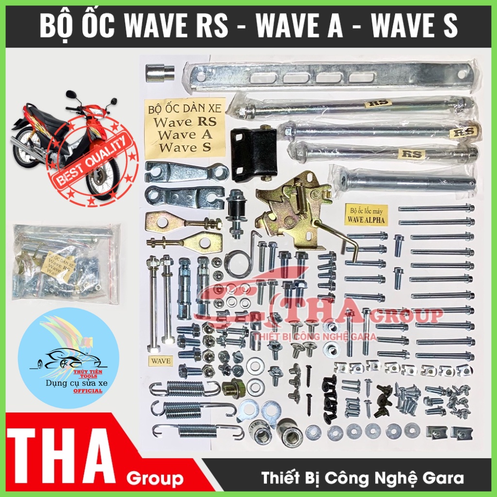 Full Bộ Ốc Dàn Xe Wave Rs-Wave A-Wave S