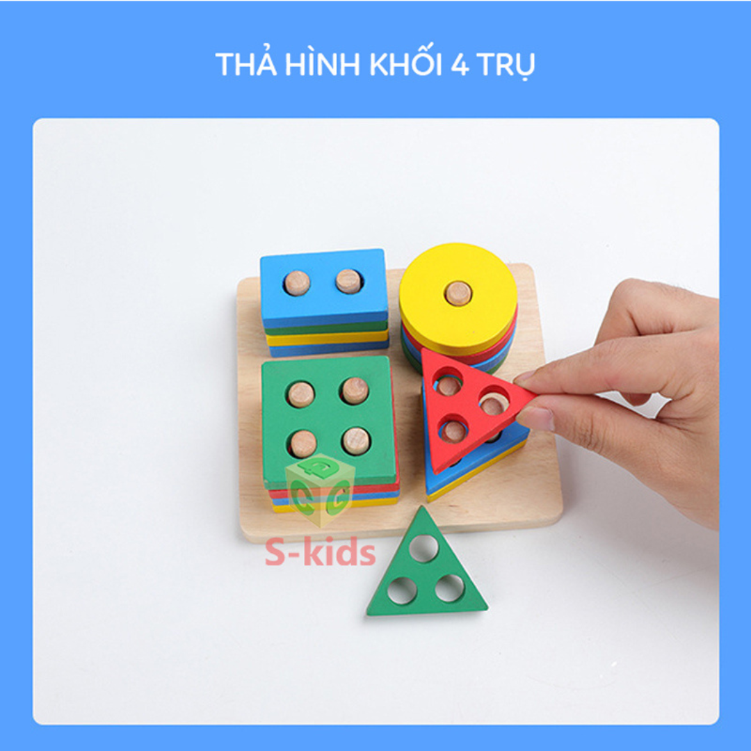 [QUÀ] Combo 6 món đồ chơi gỗ thông minh cho bé