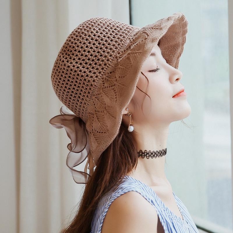 [HCM][HOT] Mũ Đan Từ Sợi Cói Mềm Có Nơ Hàn Quốc (QLS)
