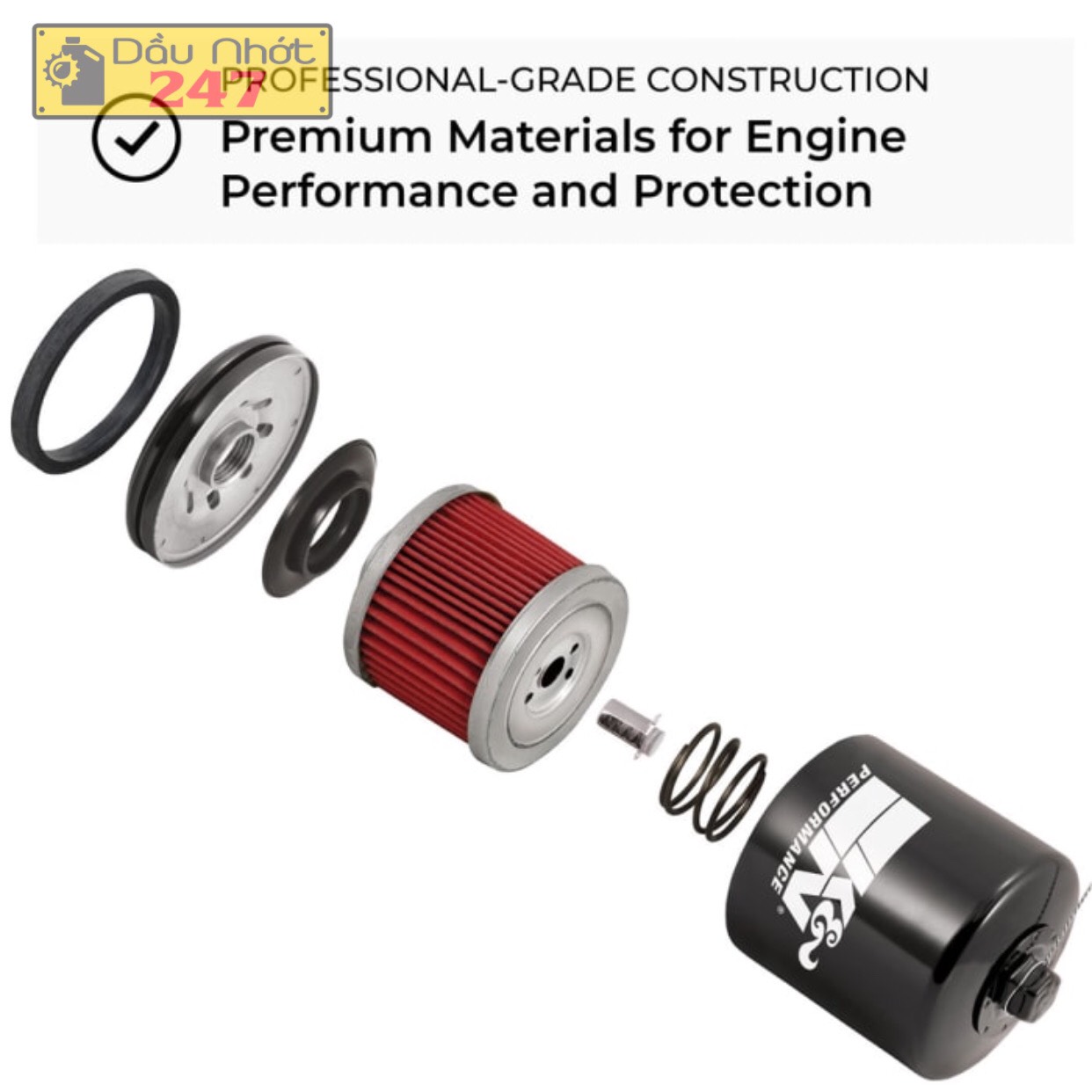 Lọc nhớt K&N KN 204 (KN-204-1) Honda/Yamaha/Triumph