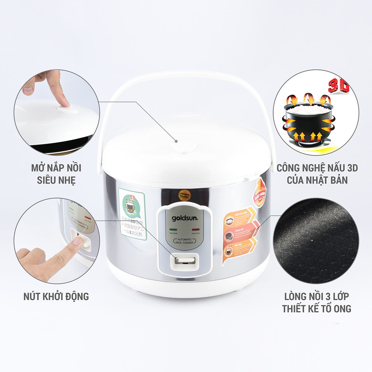 Nồi cơm điện Goldsun ARC-G181XD