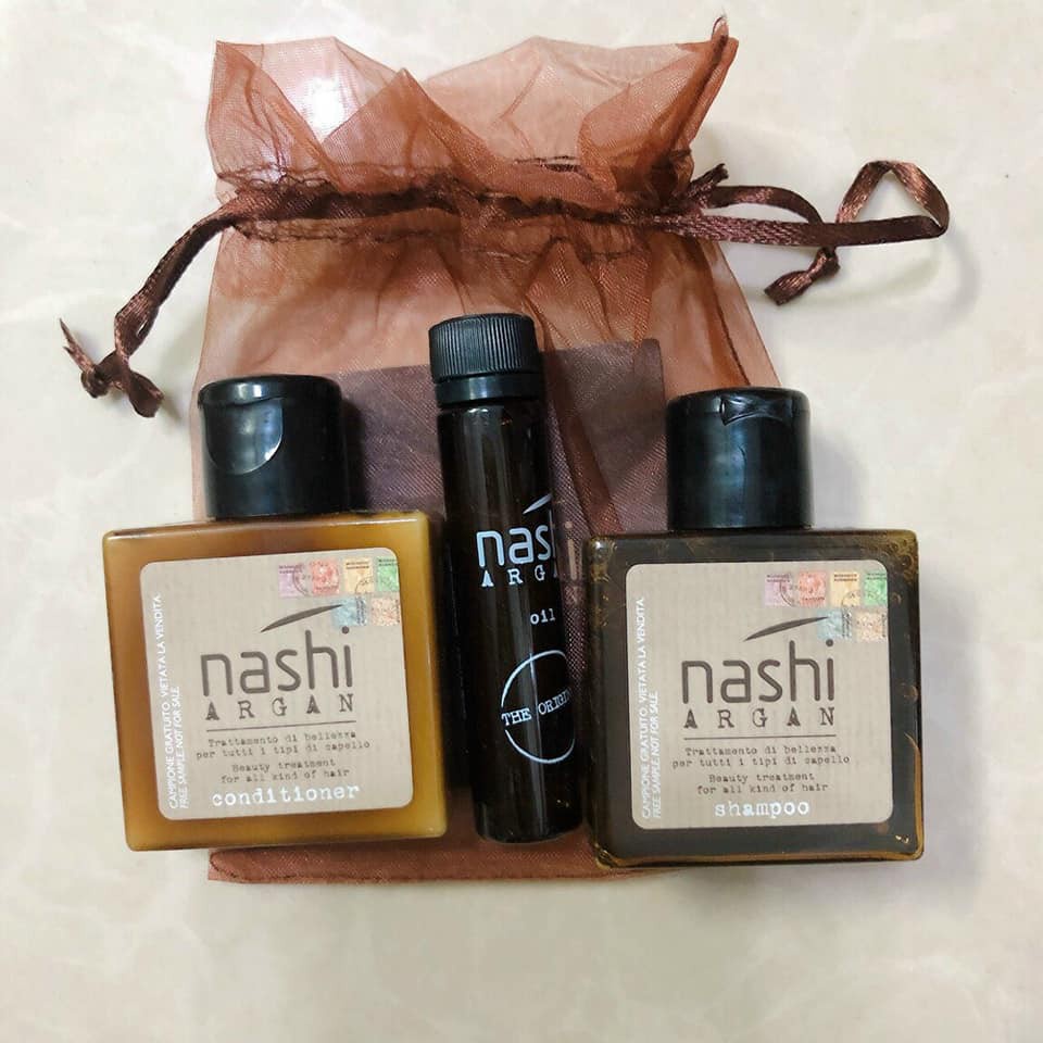 Dầu gội xả phục hồi tóc Nashi Argan 200mlx2